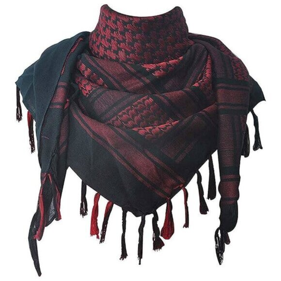 Other - Cotton Shemagh Keffiyeh Tactical , Black and Red